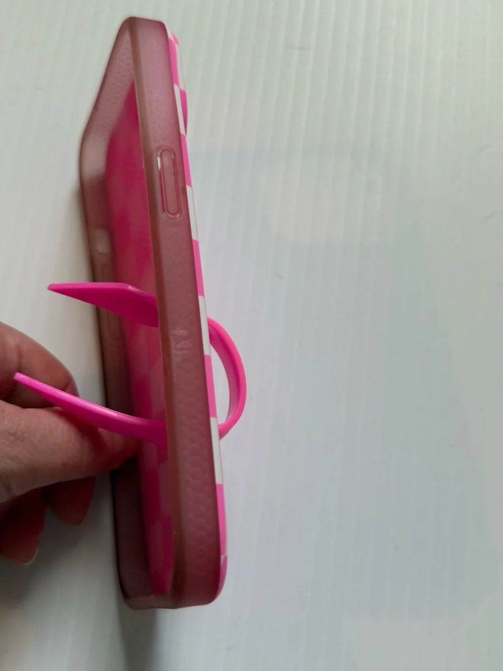 Loopy Pink Checkerd